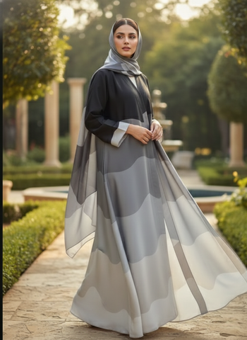 Serene Dunes 4-Shade Open Abaya
