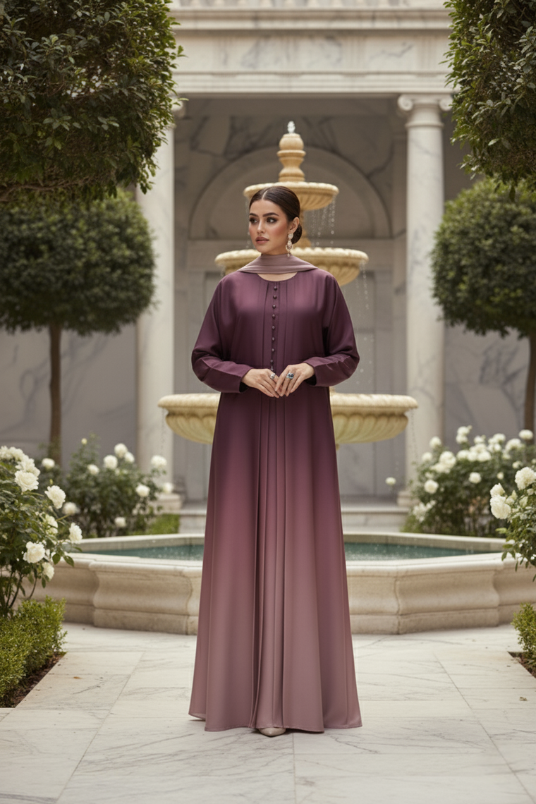 The Zenith Dual-Tone Abaya