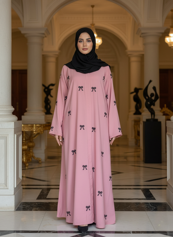 The Bow-Tie Elegance Abaya